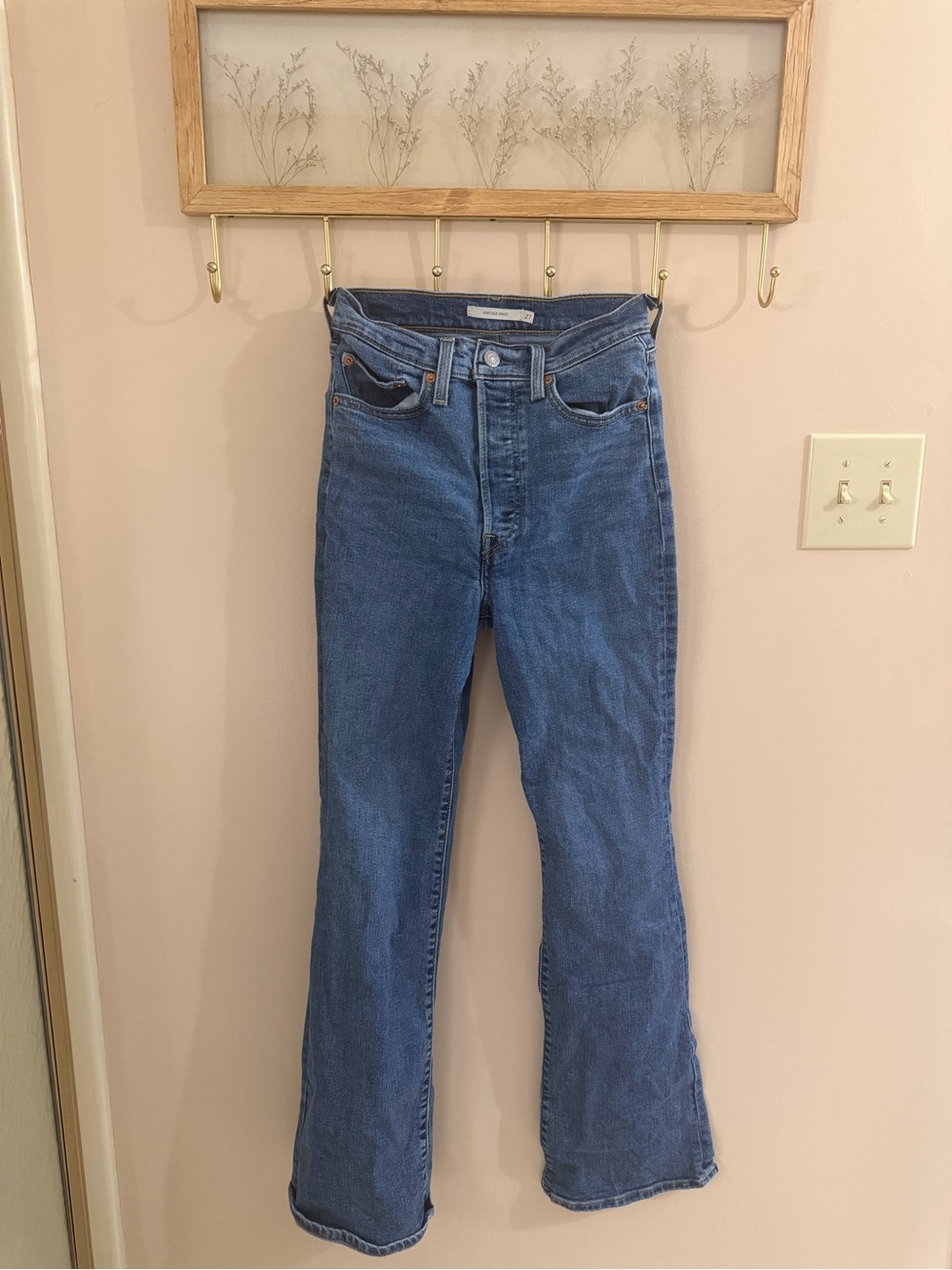 Levi's Mid-Blue Bootcut High-Rise Jeans
